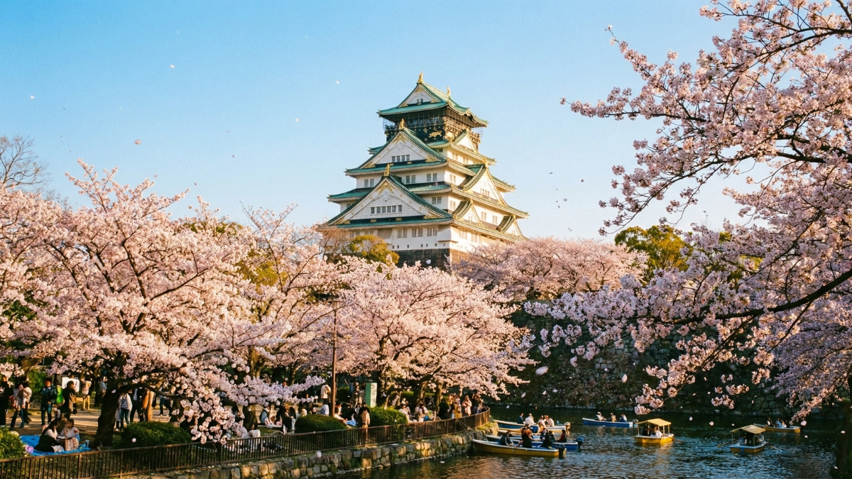 大阪城櫻花