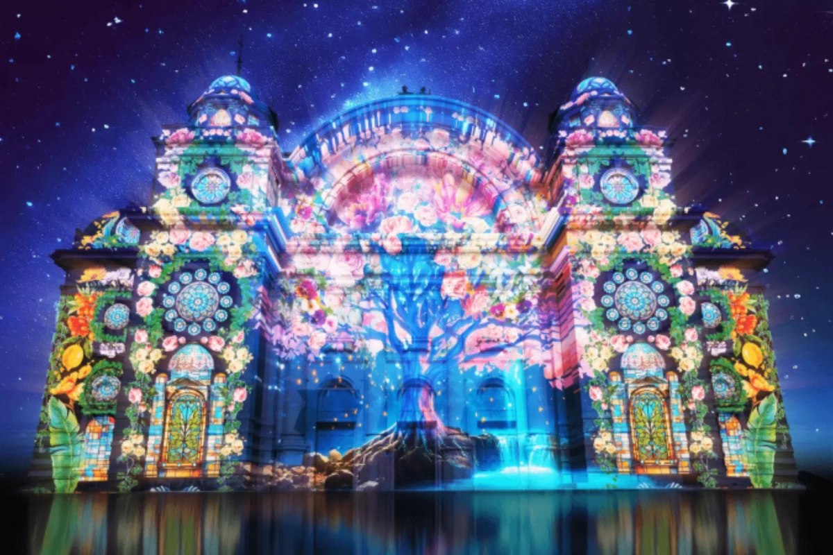 中之島的古典建築投影相當精緻好看