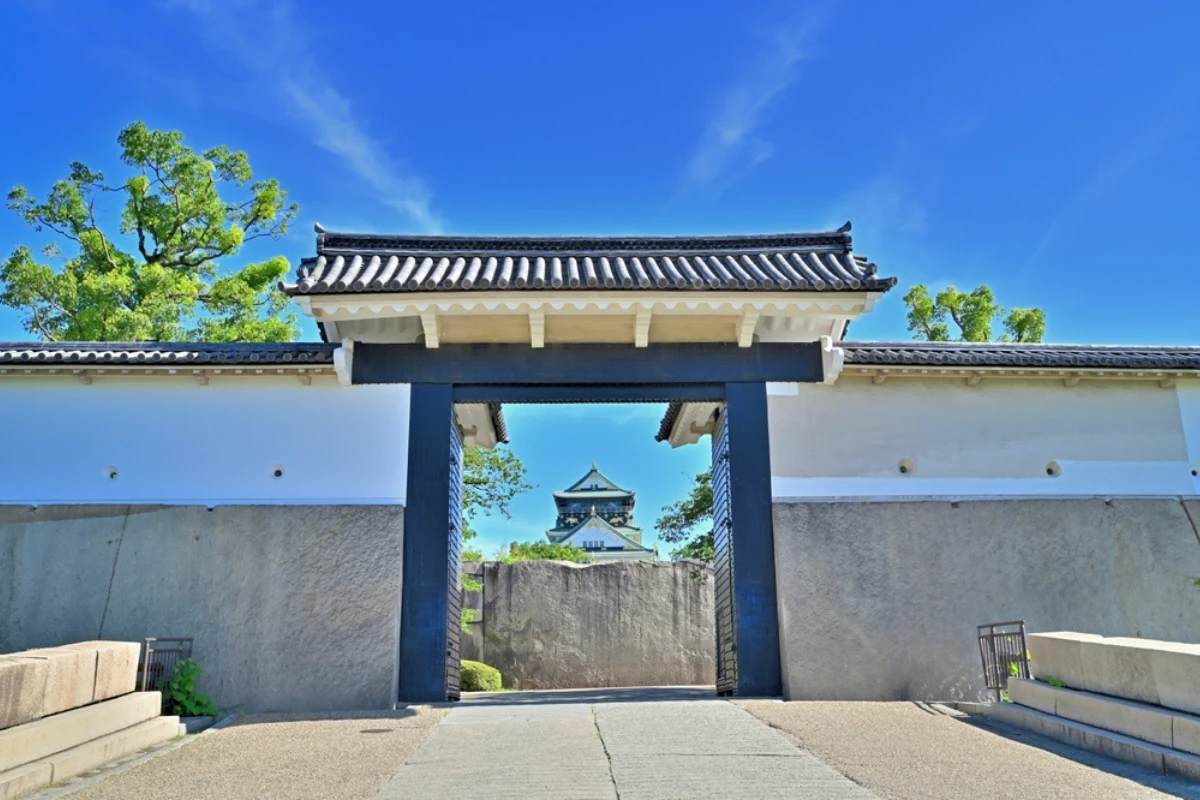 櫻門是拍攝天守閣的絕佳外框