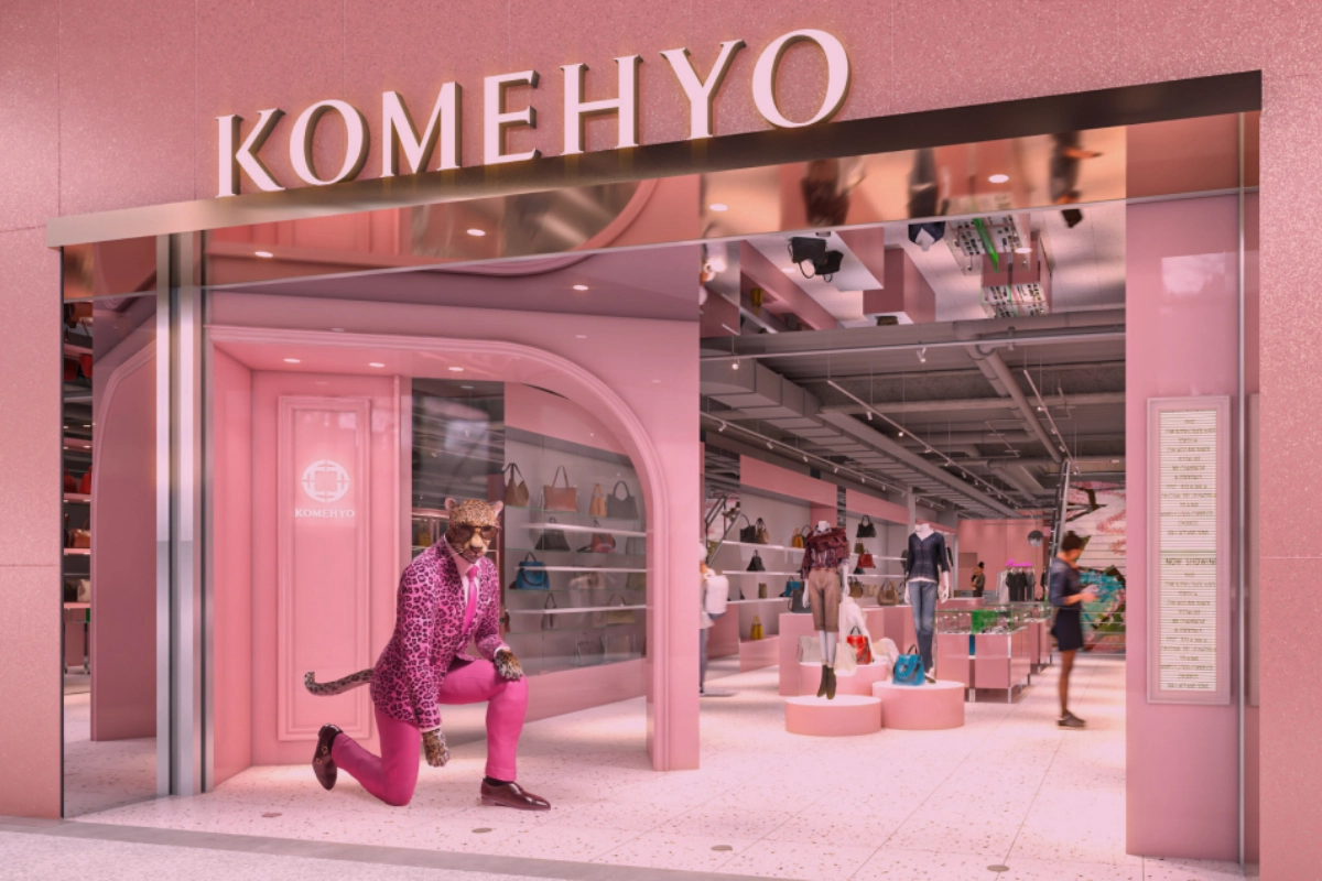 心齋橋精品店 KOMEHYO 整間都是粉色系,同時不失質感,小邊看了都想去了呢!
