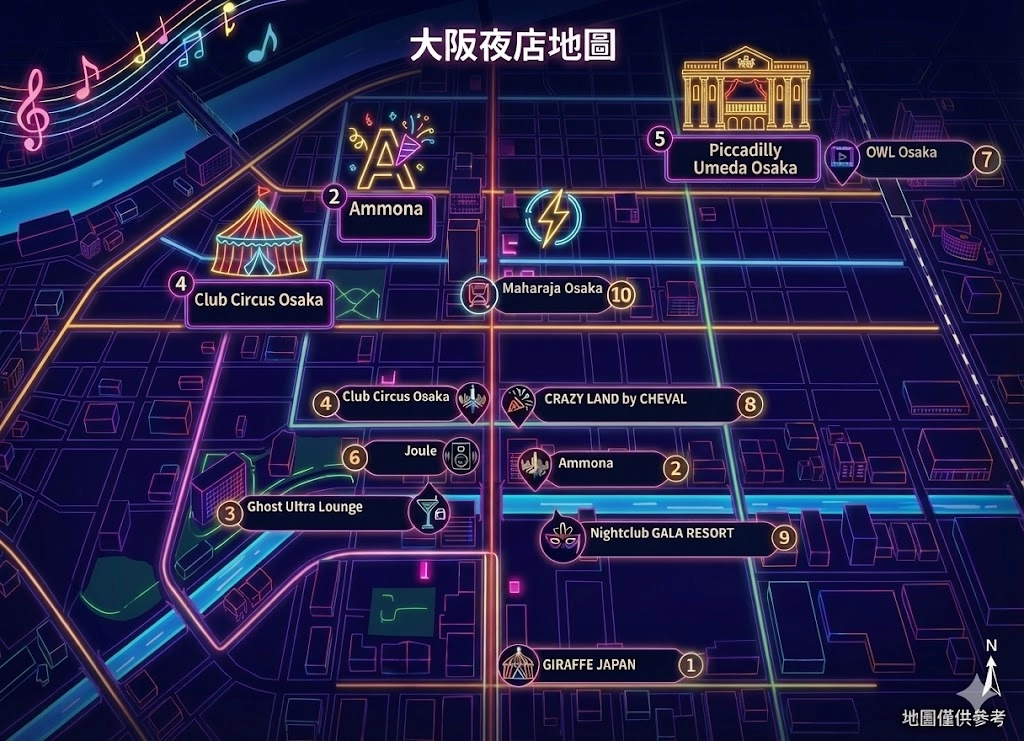 TOP10 大阪夜店＆夜總會推薦