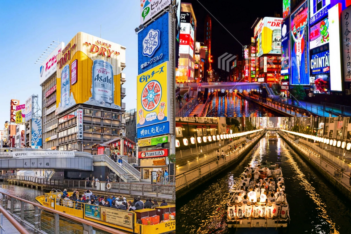 道頓堀必去拍照打卡景點:戎橋的固力果跑跑人、太左衛門橋、道頓堀川、萬燈祭