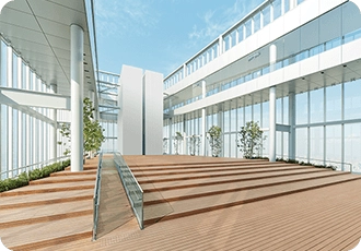 58 樓戶外木質甲板空中庭園