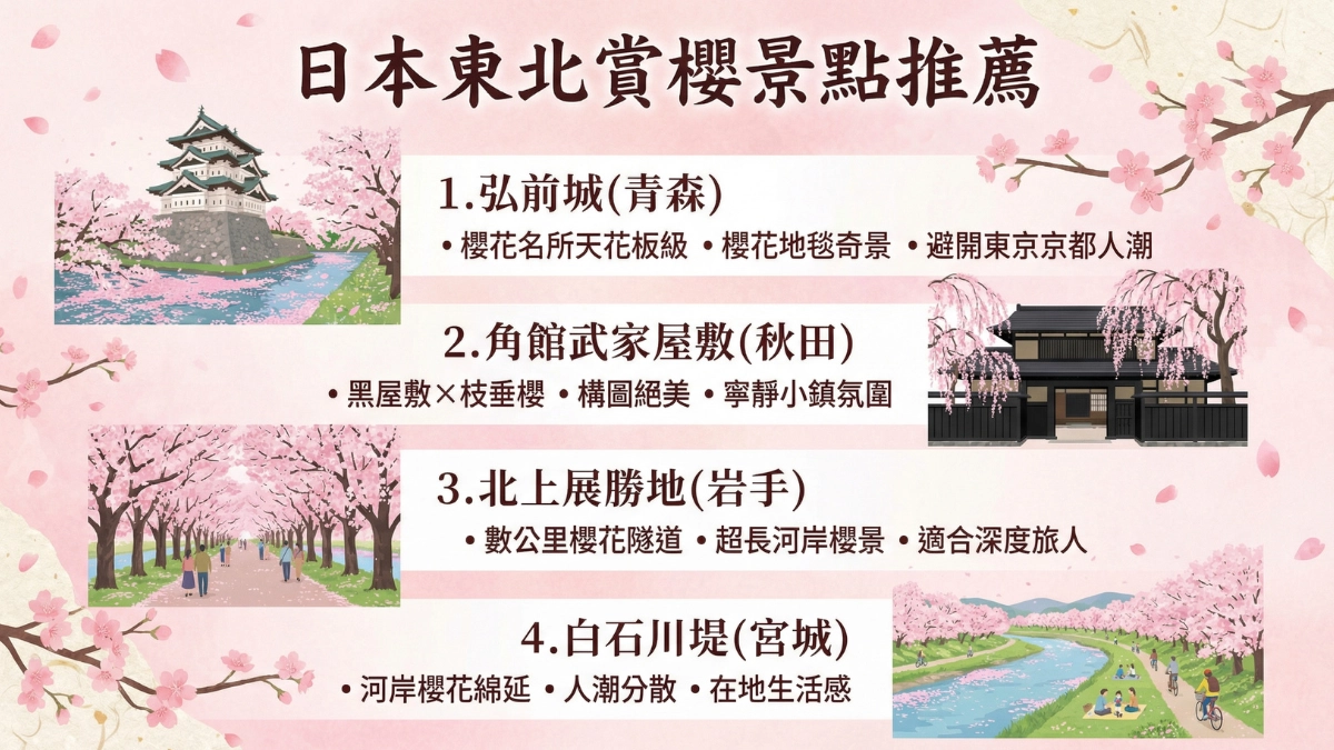 日本東北賞櫻景點推薦