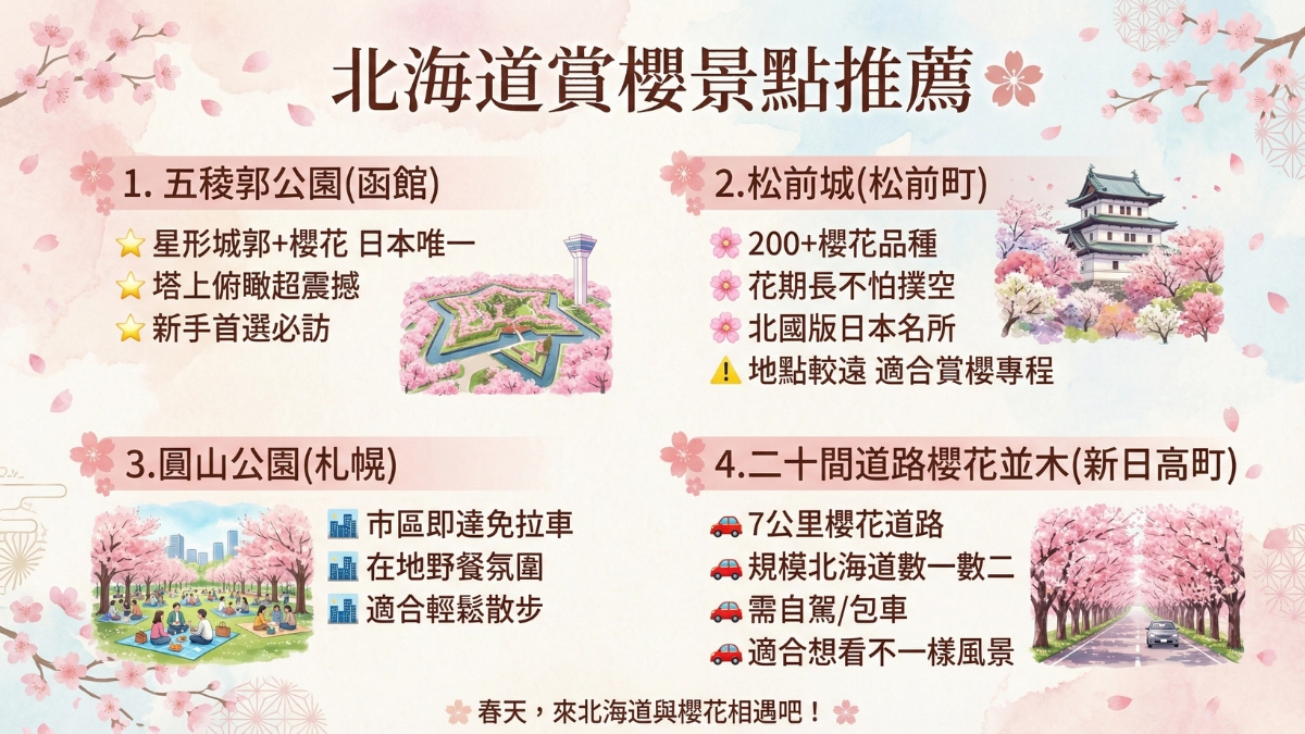 北海道賞櫻景點推薦