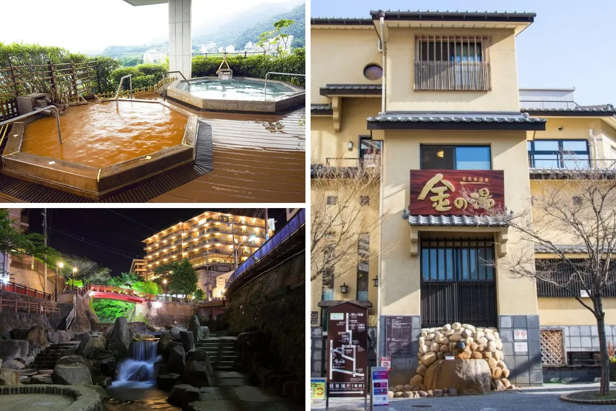 有馬溫泉：金之湯、銀之湯