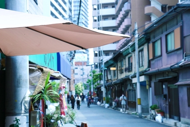 中崎町景色
