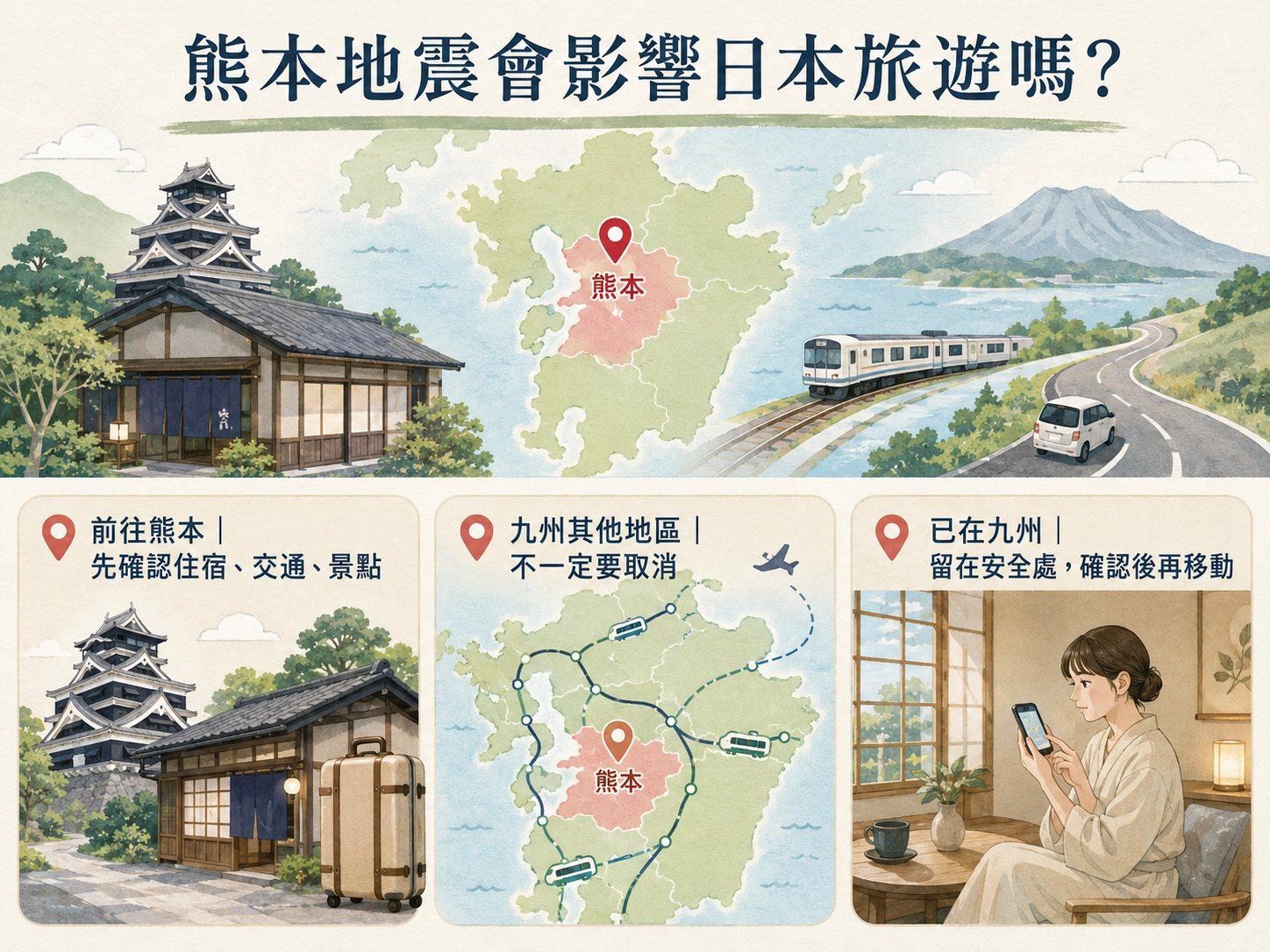 熊本地震會影響日本旅遊嗎