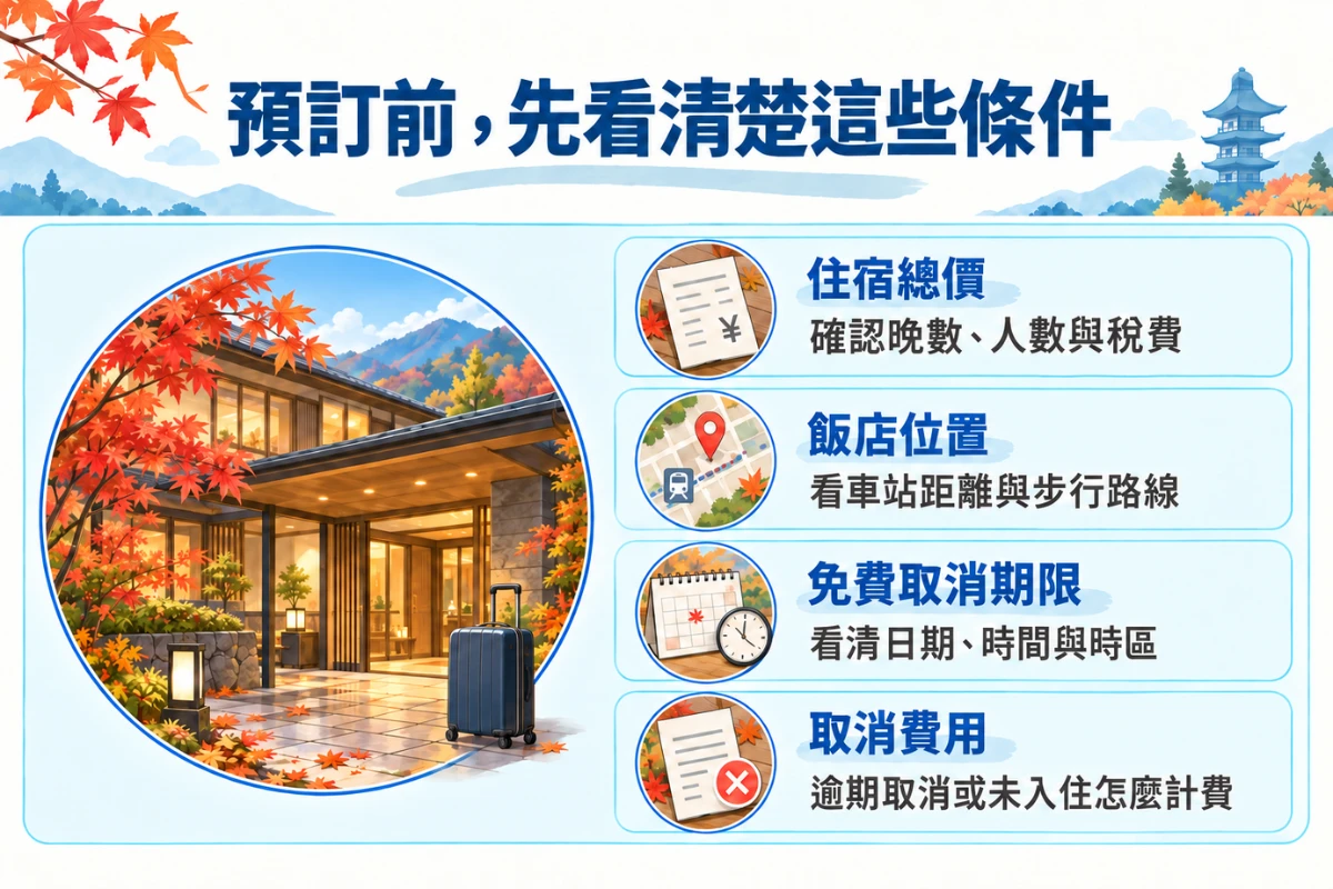 日本楓葉景點住宿注意事項